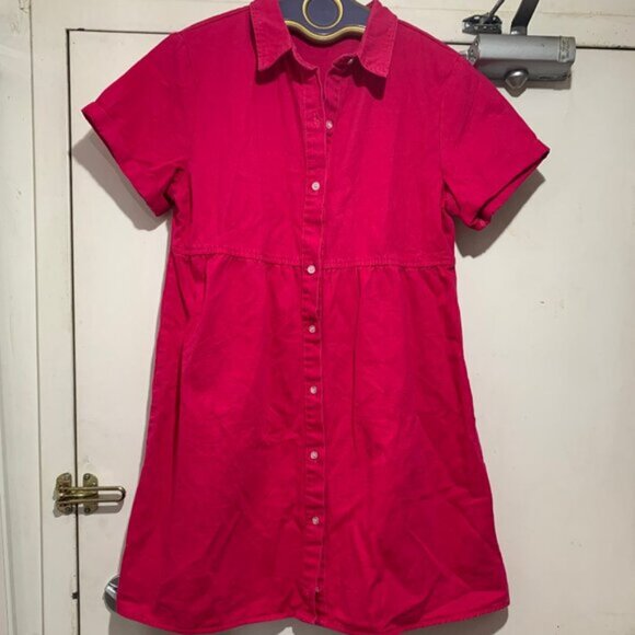 VINTAGE DENIM MIDI DRESSES SIZE M - Picture 2 of 5